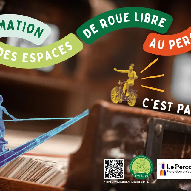 Affiche recto - Programme de septembre des évènements de Roue Libre au Perco