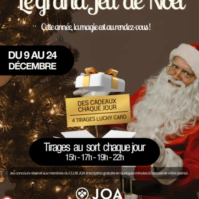 Le grand jeu de Noël à JOA Casino_Ax-les-Thermes