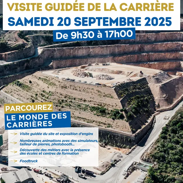 Journées Européennes du Patrimoine : visite de la Carrière de la SOMAT