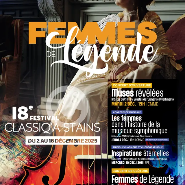 18e Festival Classiq’ à Stains – « Femmes de légende »