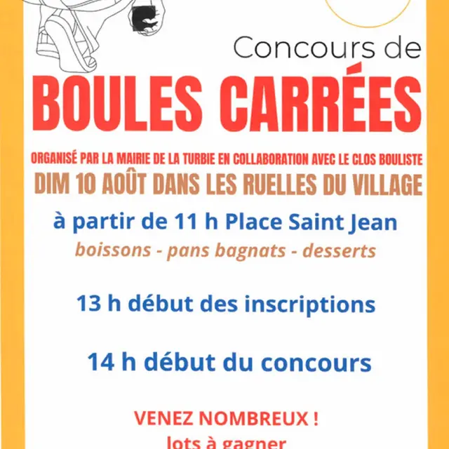 Concours de boules carrées de La Turbie