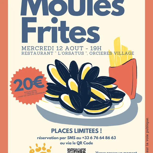 Soirée moules-frites du Ski Club !_Orcières