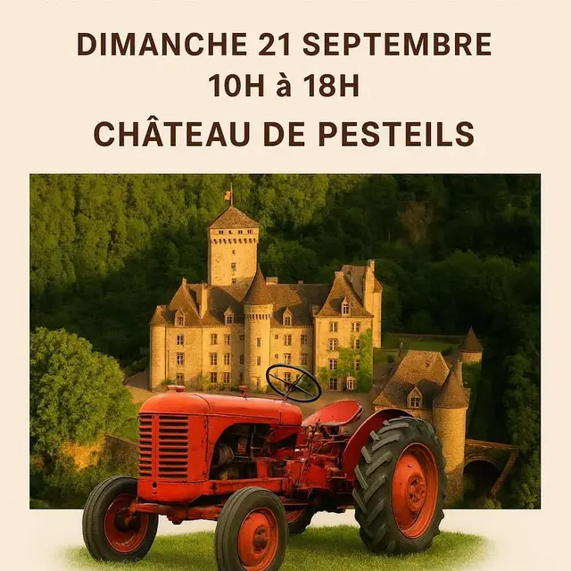 Journées du patrimoine à Pesteils : exposition de Tracteurs anciens_Polminhac