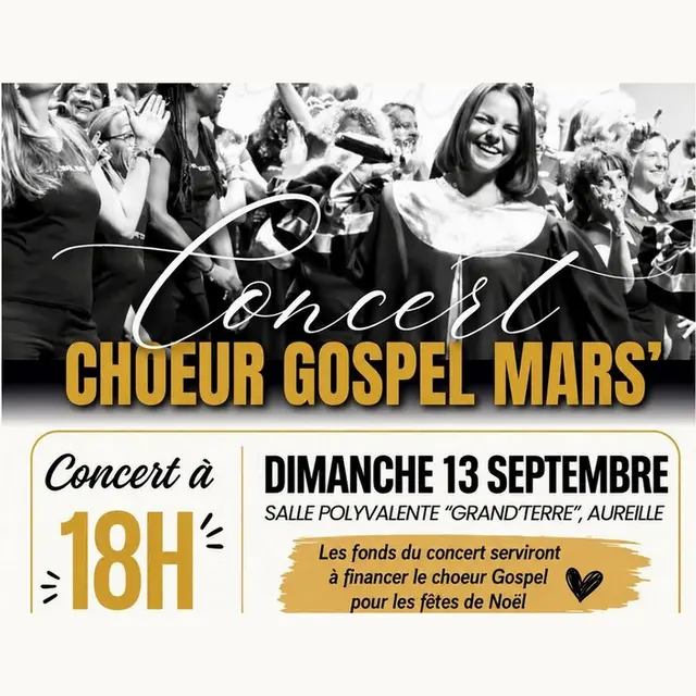 Concert : Choeur Gospel Mars' à Aureille 13.09.26