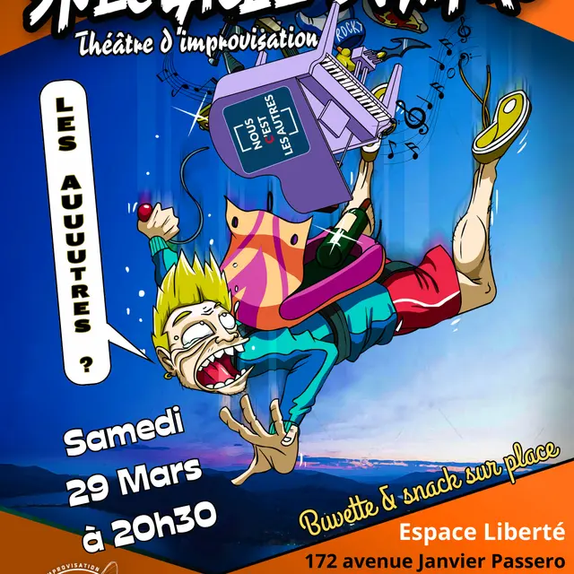 Spectacle d'Impro avec la Lica - un Face à face chantant_Mandelieu-La Napoule