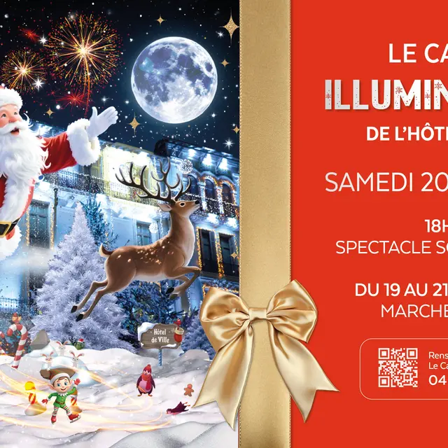 Illuminations de l'Hôtel de ville du Cannet_Le Cannet