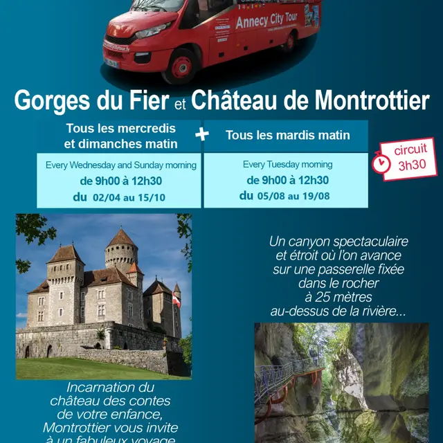 Découverte des Gorges du Fier et du Château de Montrottier_Annecy