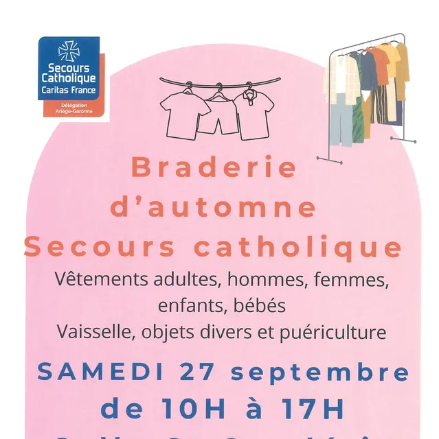 Braderie d'automne secours catholique_Mirepoix