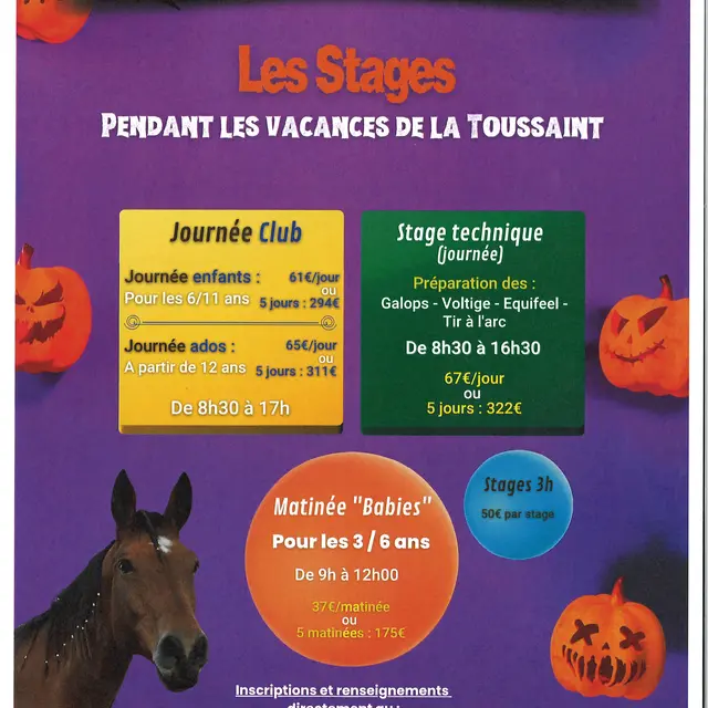 Stages Centre Equestre AGASC - Vacances de la Toussaint_Saint-Laurent-du-Var