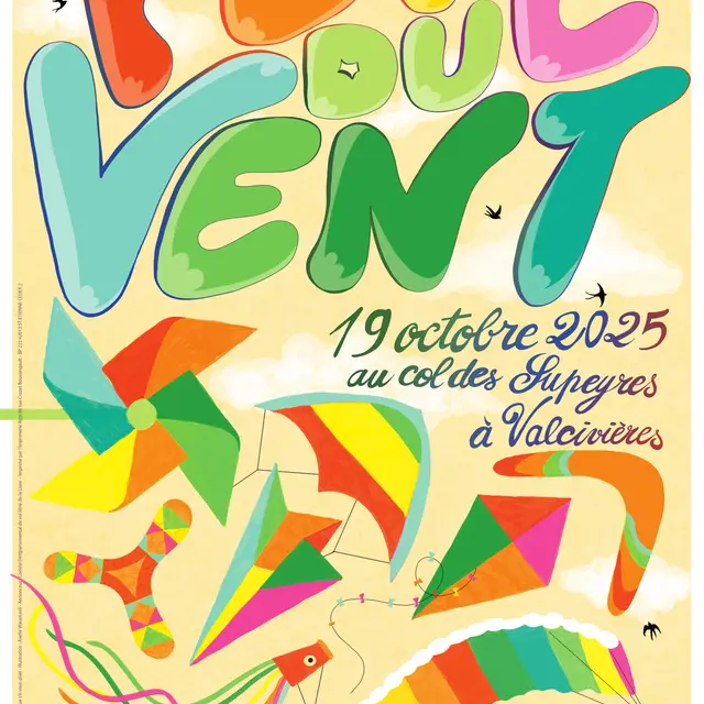 affiche fête du vent col des Supeyres