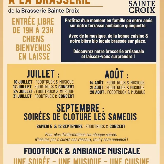 Les vendredis à la brasserie