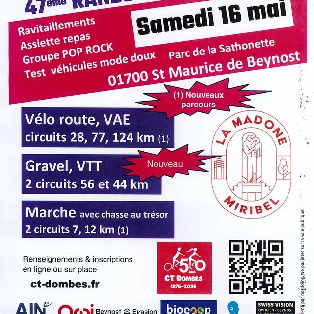 47ème Rando cyclo et pédestre La Saint Maurice par CT Dombes_Saint-Maurice-de-Beynost