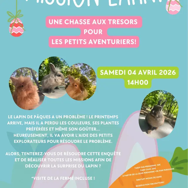 Mission lapin ! à la ferme de P.A.N._Arignac