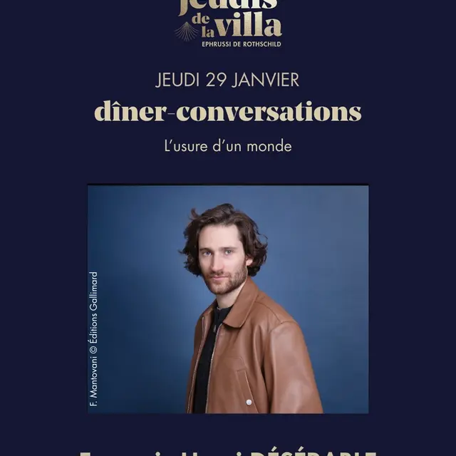 Les Jeudis de la Villa avec François-Henri Désérable_Saint-Jean-Cap-Ferrat