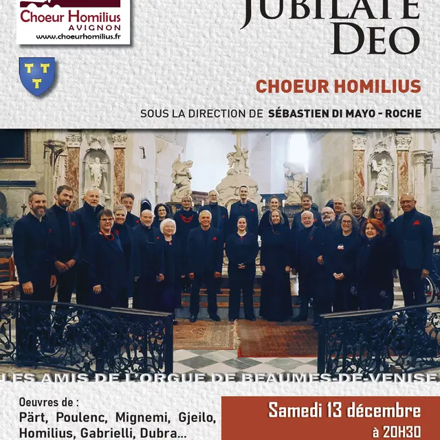 Concert de Noël : Chœur Homilius d'Avignon_Beaumes-de-Venise