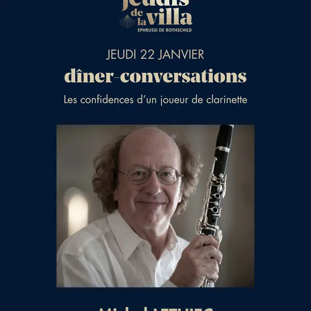 Les Jeudis de la Villa - Michel Lethiec - Les confidences d’un joueur de clarinette_Saint-Jean-Cap-Ferrat