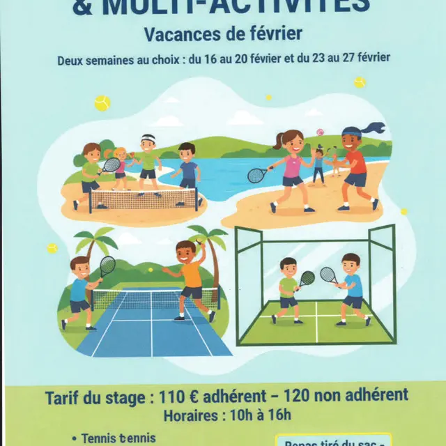 Stage de tennis et multi activités_Apt