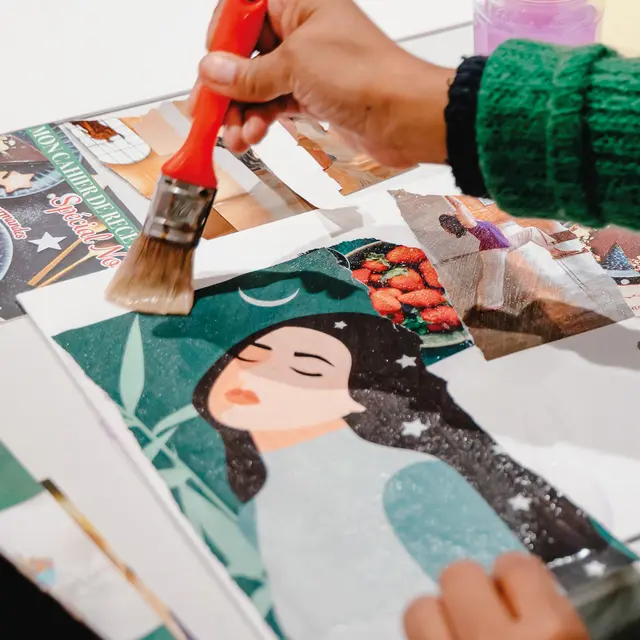 Atelier créatif  : Collage d’hiver_Saint-Jean-Cap-Ferrat
