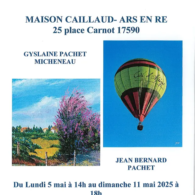 Exposition Gyslaine PACHET-MICHENEAU et Jean-Bernard PACHET - Peintures et photographies_Ars-en-Ré