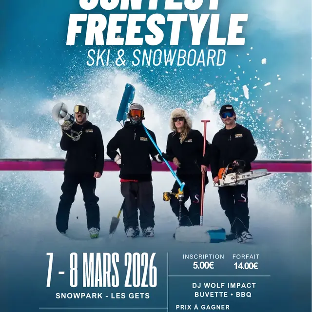 Contest Freestyle Ski and snowboard_Les Gets