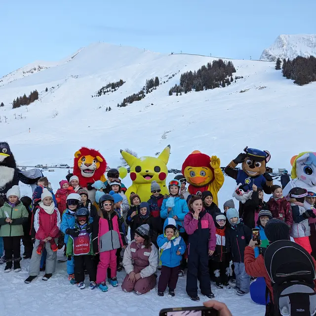 Descente des mascottes_Manigod