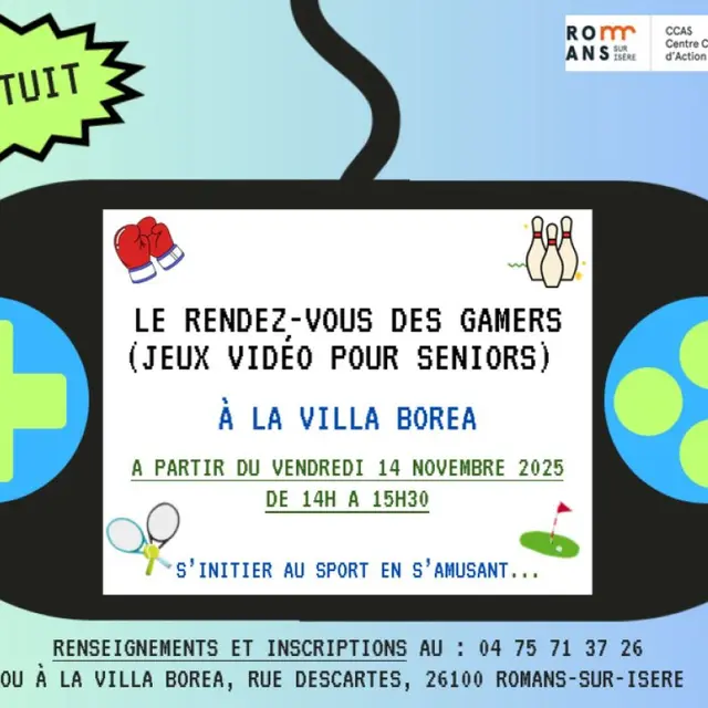 Le rendez-vous des gamers pour les seniors_Romans-sur-Isère