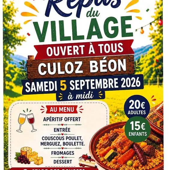 Repas du village à Culoz_Culoz-Béon