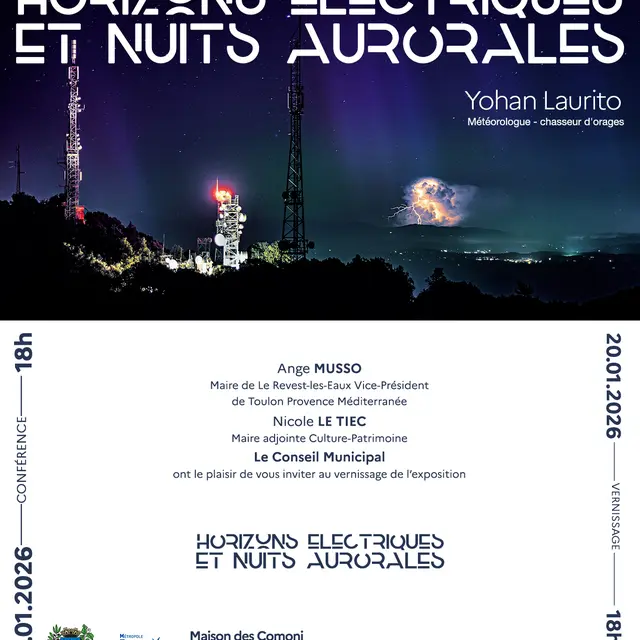 Exposition - Yohan Laurito Horizons électriques et nuits aurorales_Le Revest-les-Eaux