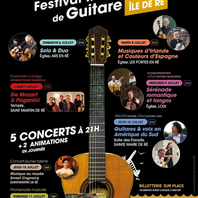 27ème Festival International de Guitare - Promenade musicale à La Couarde-sur-Mer_La Couarde-sur-Mer
