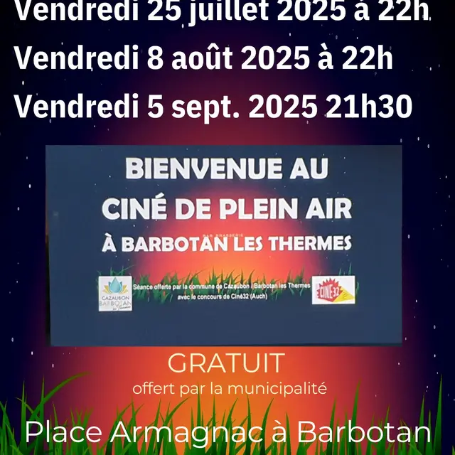 Cinéma de Plein air à Barbotan-les-Thermes_Cazaubon