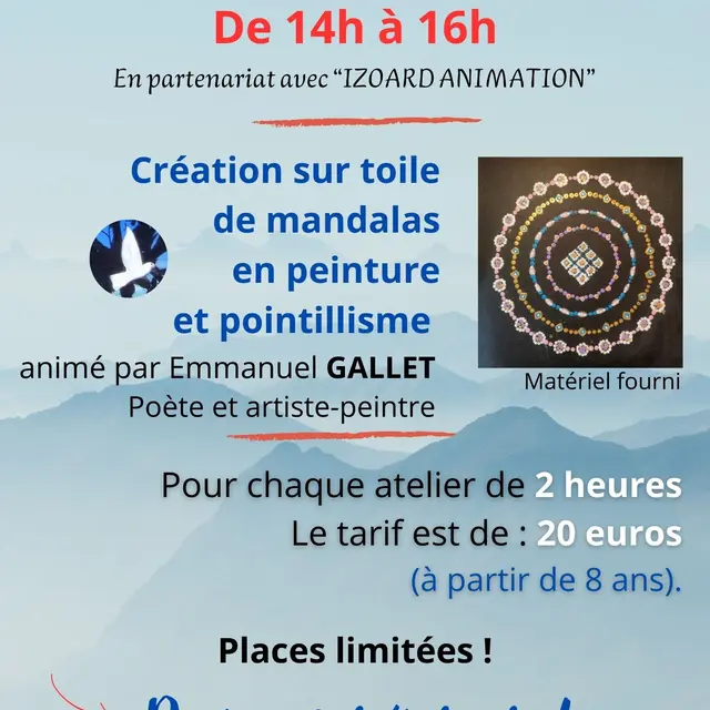 Création sur toile de mandalas_Arvieux