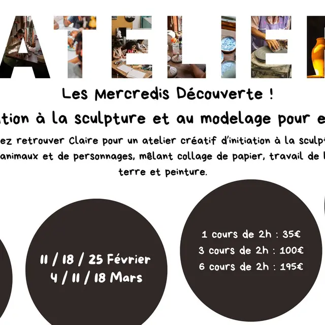 Initiation à la sculpture et au modelage pour enfants - Mano x Alto_Ollioules