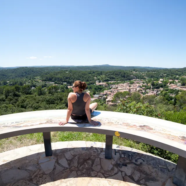 Barjols - Table d'orientation Croix du Castellas