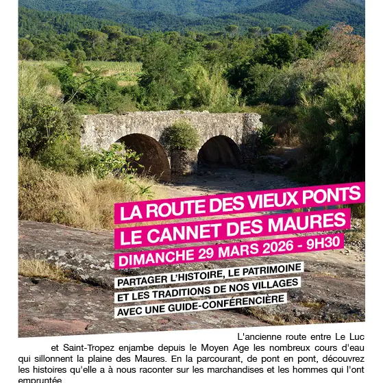 Balade commentée La route des vieux ponts_Le Cannet-des-Maures