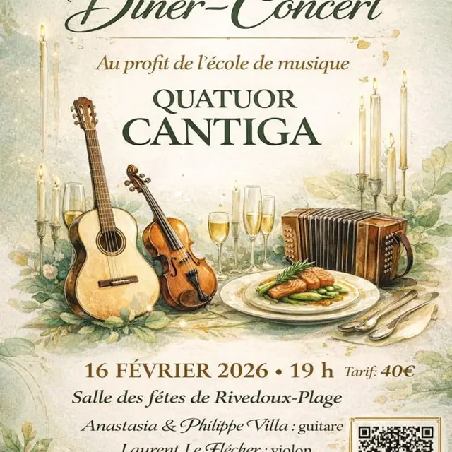 Dîner Concert - Quator Cantiga_Rivedoux-Plage