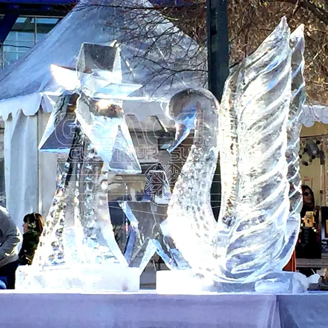 Démonstrations de sculpture sur glace_Saint-Galmier