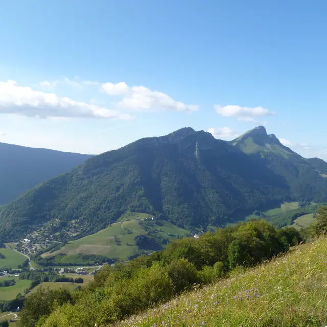 Vue sur les Aillons-Margériaz