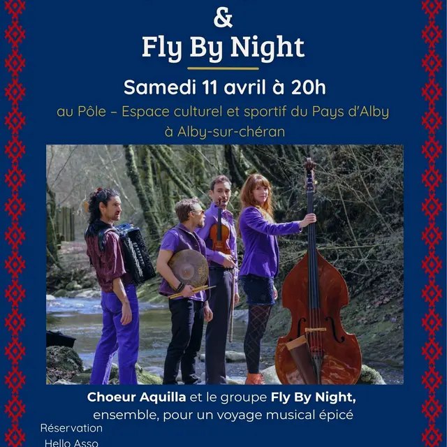 Concert Choeur Aquilla & Quatuor Fly by night_Alby-sur-Chéran