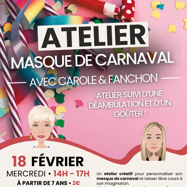 Atelier customise ton masque de carnaval_Saint-Pierre-de-Chartreuse
