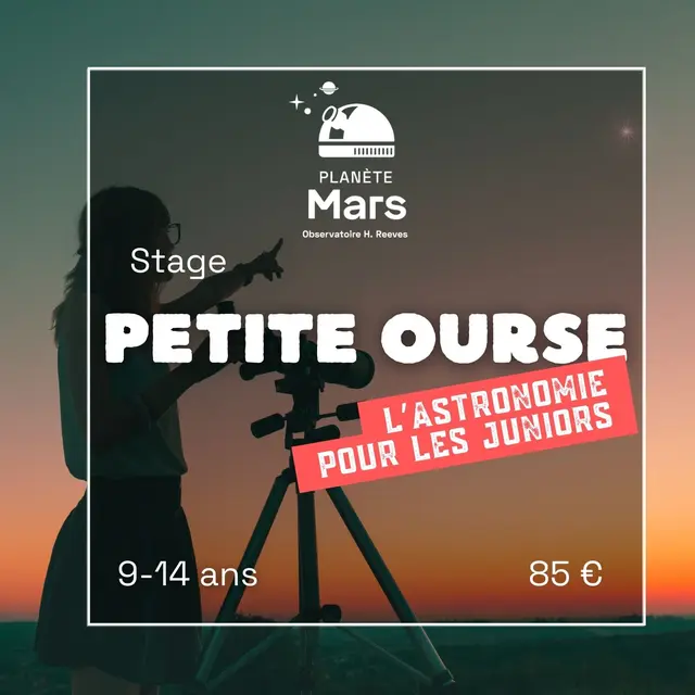 Stage Petite Ourse : l'astronomie pour les juniors