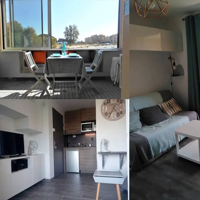 Vue mer charmant appartement La Londe les Maures