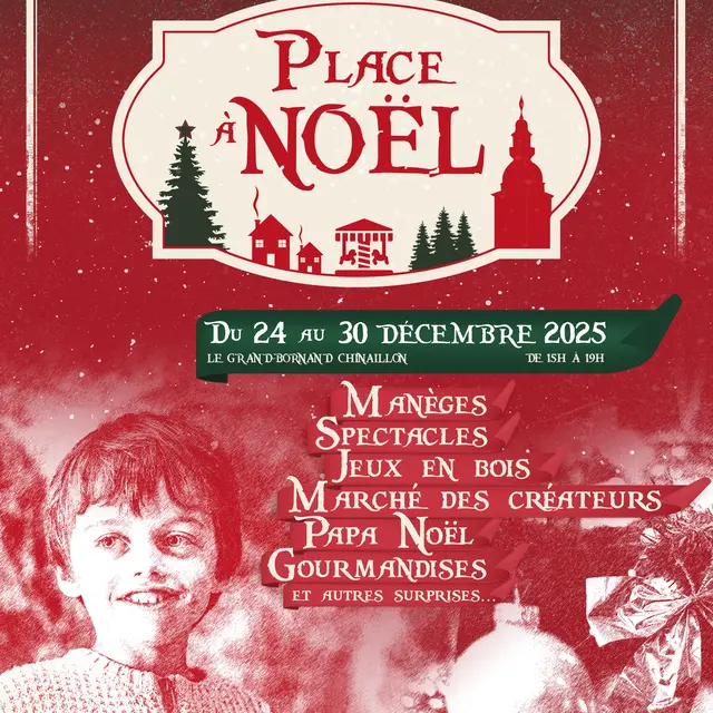 Place à Noël : Jeux en bois géants_Le Grand-Bornand