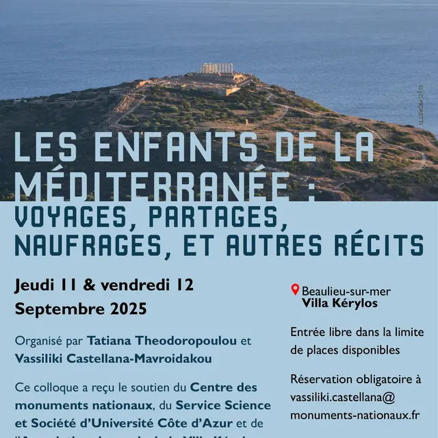 Colloque Les enfants de la Méditerranée : voyages, partages et naufrages et autres récits_Beaulieu-sur-Mer