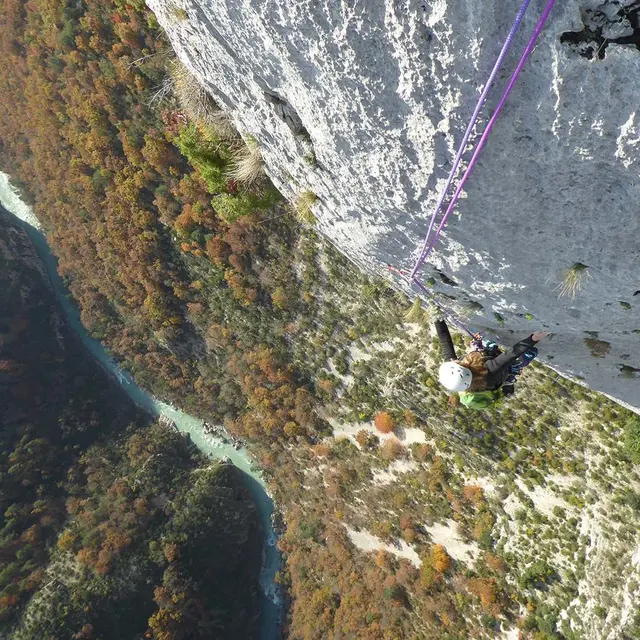 Escalade dans les Gorges du Verdon