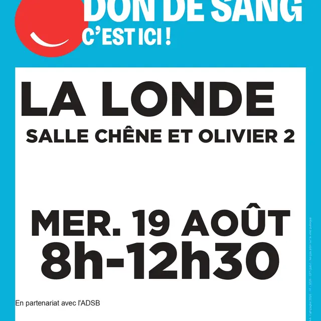 Collecte de sang à La Londe les Maures_La Londe-les-Maures