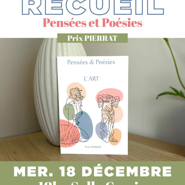 Lecture du recueil Pensées et Poésies de et par Prix PIERRAT_La Londe-les-Maures