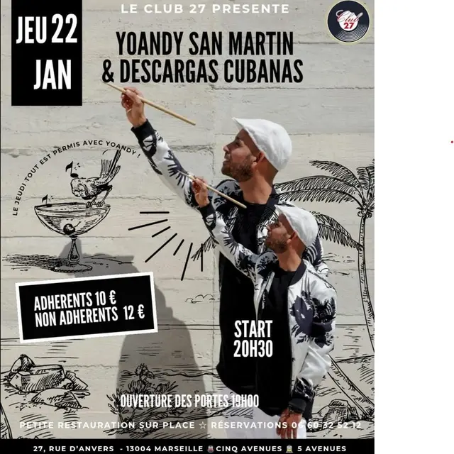 Yoandy San Martin et Descargas Cubanas_Marseille