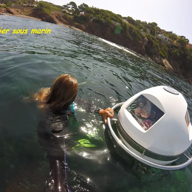 Sentier sous marin plage de la Garonne