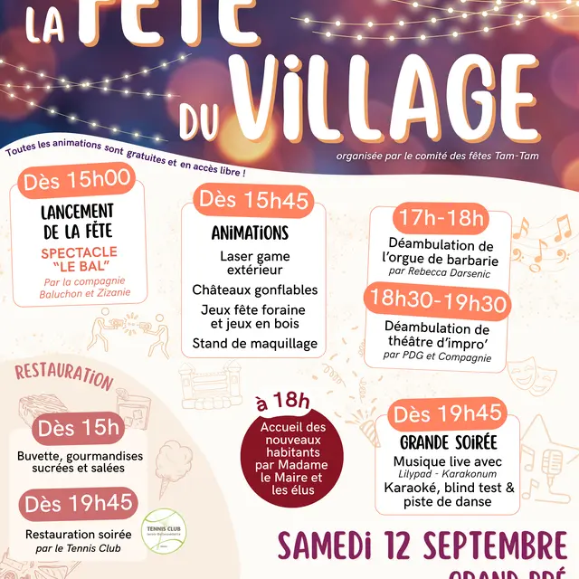 Fête du village de Jacob-Bellecombette