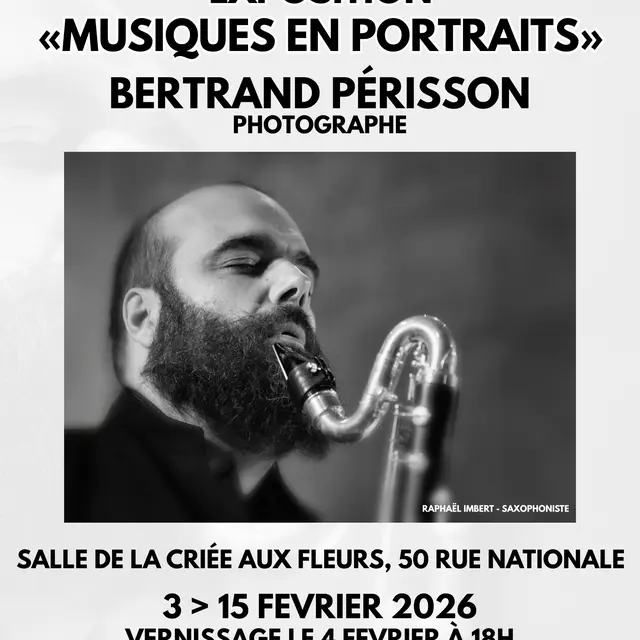 Exposition Musiques en portraits par Bertrand Périsson_Ollioules